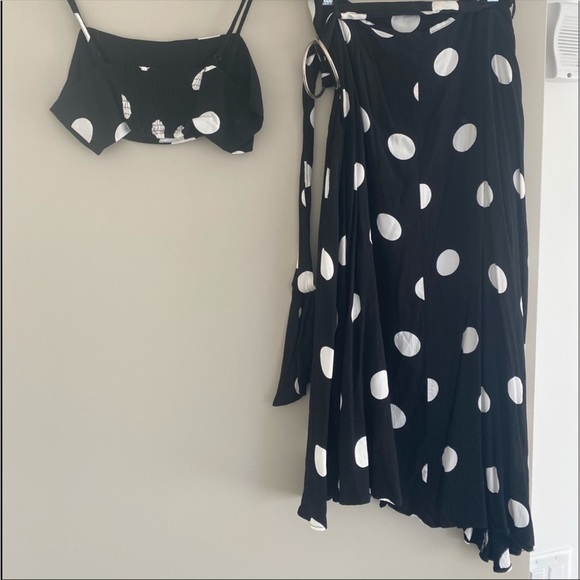 Free People Polka Dot Crop Tank & Skirt Set - Picture 7 of 16